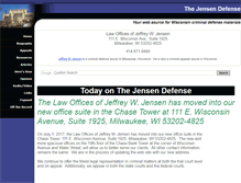 Tablet Screenshot of jensendefense.com